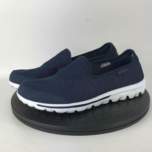 Skechers Go Walk Extract Slip On Comfort Shoes Blue/White 13803 Women's Size 10